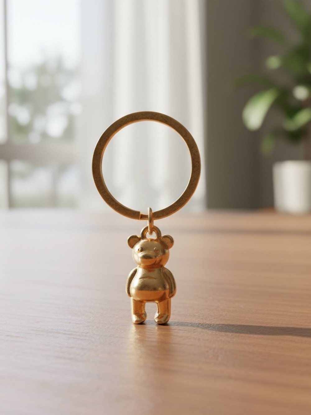Authentic coach Gold Bear Keychain Charm